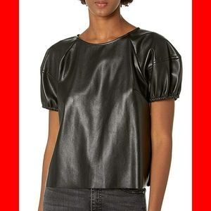 Velvet by Graham & Spencer Vegan Leather Top